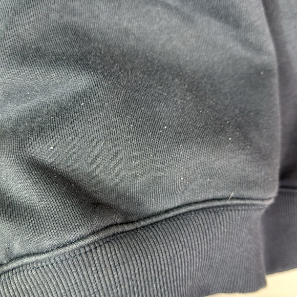 Carhartt Rain Defender Navy Blue Hooded Sweatshirt Loose Fit Medium Grunge - Picture 12 of 12